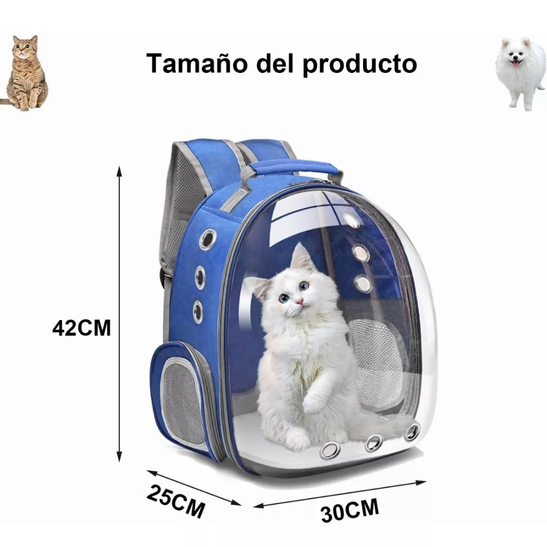 MALETA MORRAL MASCOTAS BURBUJA ORIFICIOS