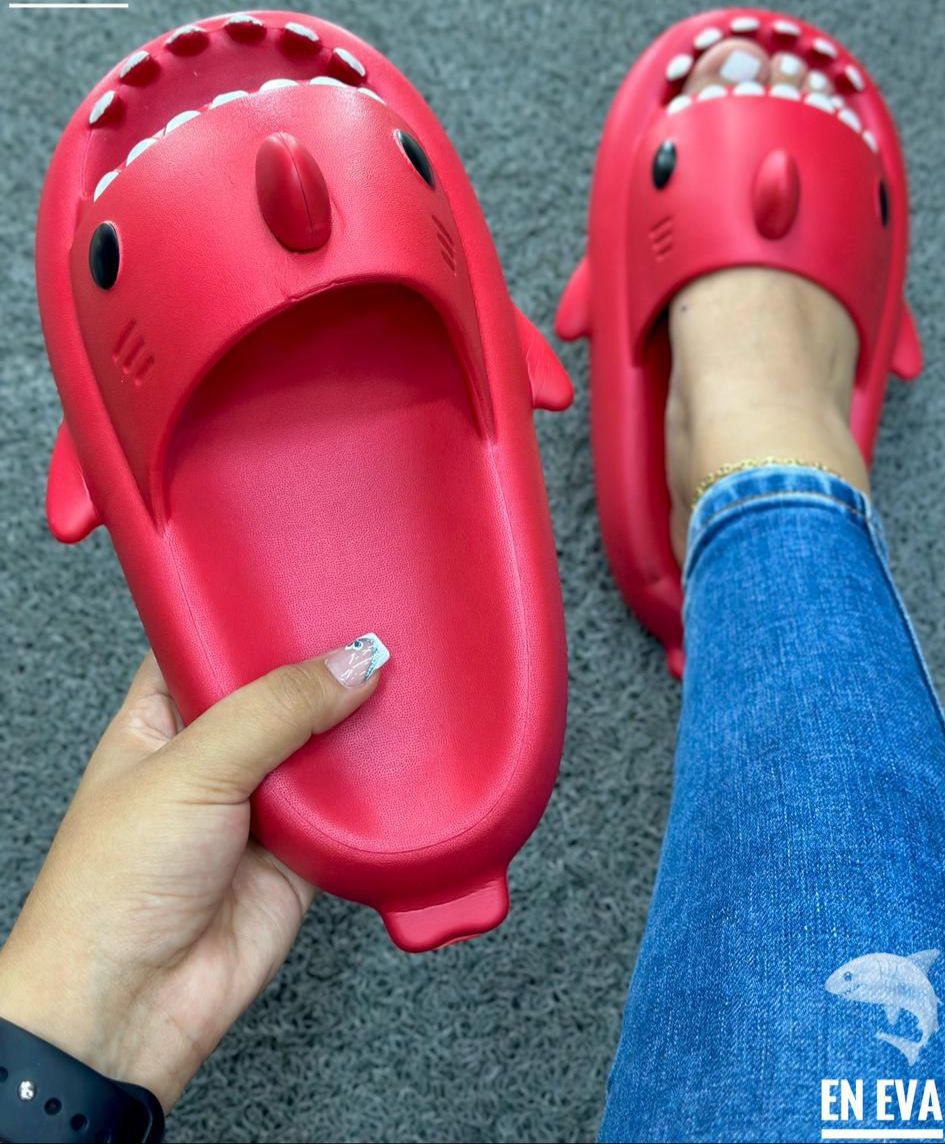Pantuflas Sharkys Dama Cómodas De Moda