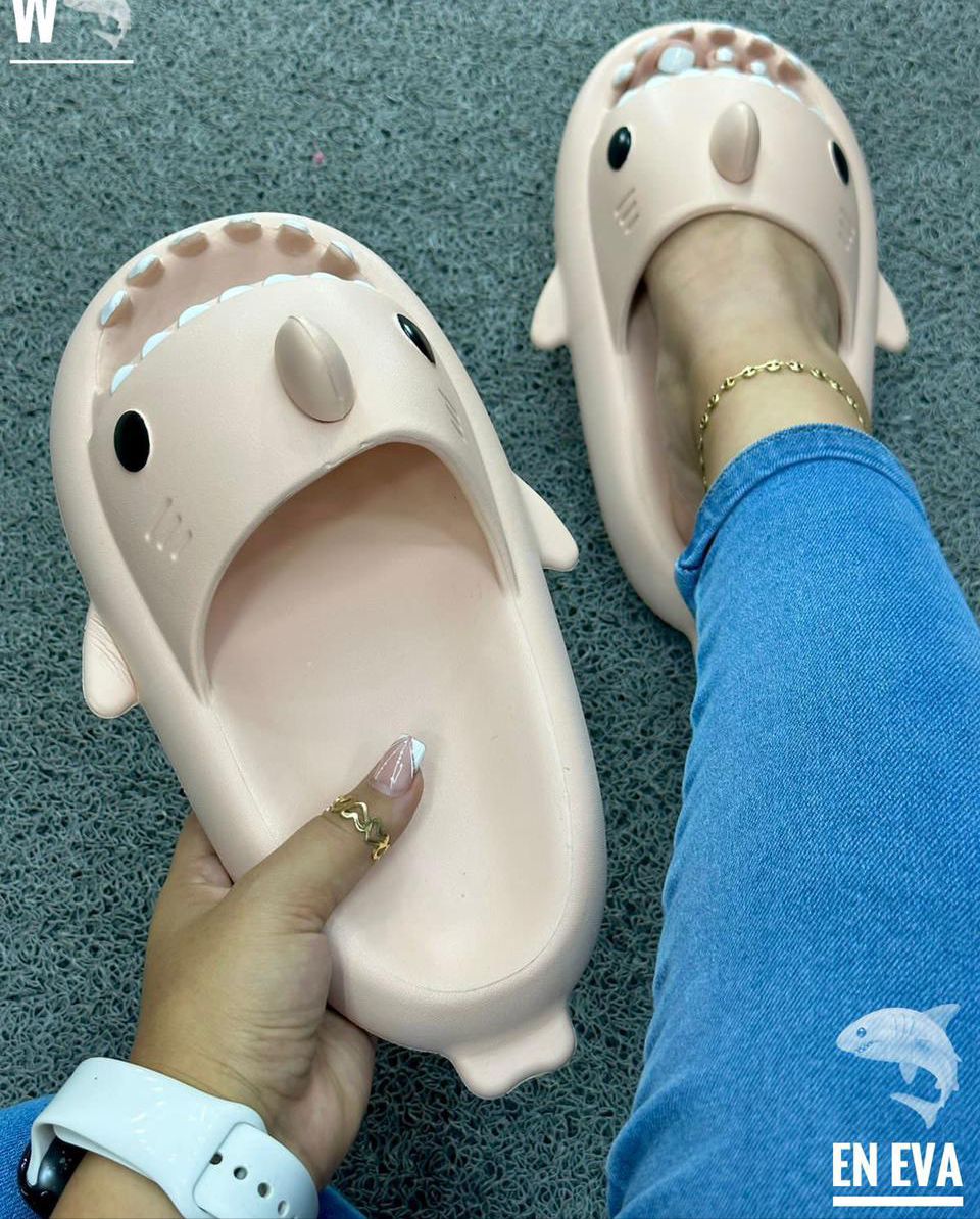 Pantuflas Sharkys Dama Cómodas De Moda