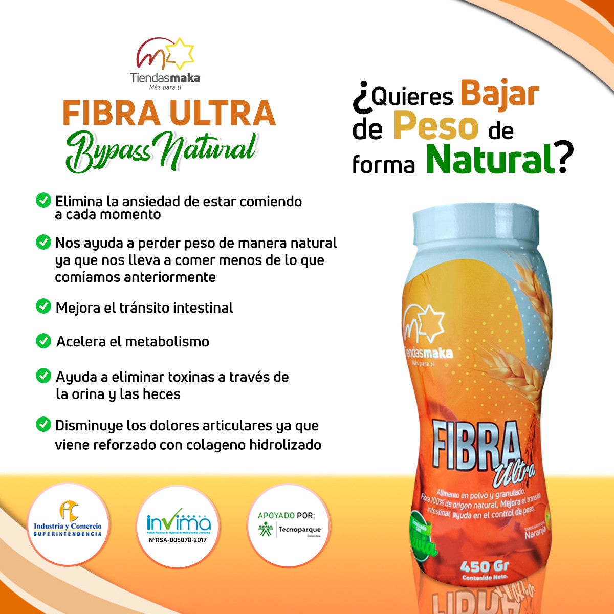 Fibra natural para adelgazar