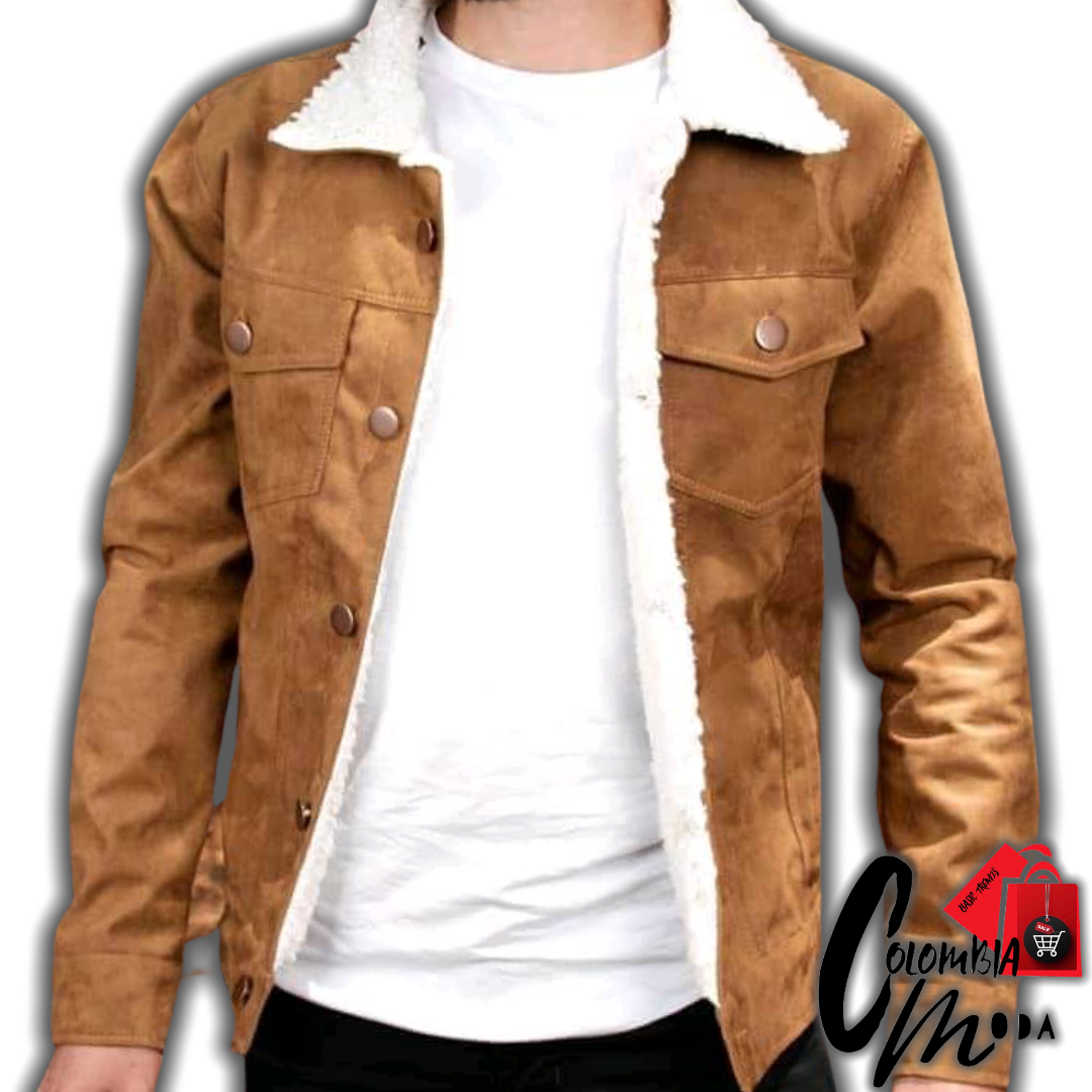 Chaqueta Gamuza Ovejera Tipo Levis