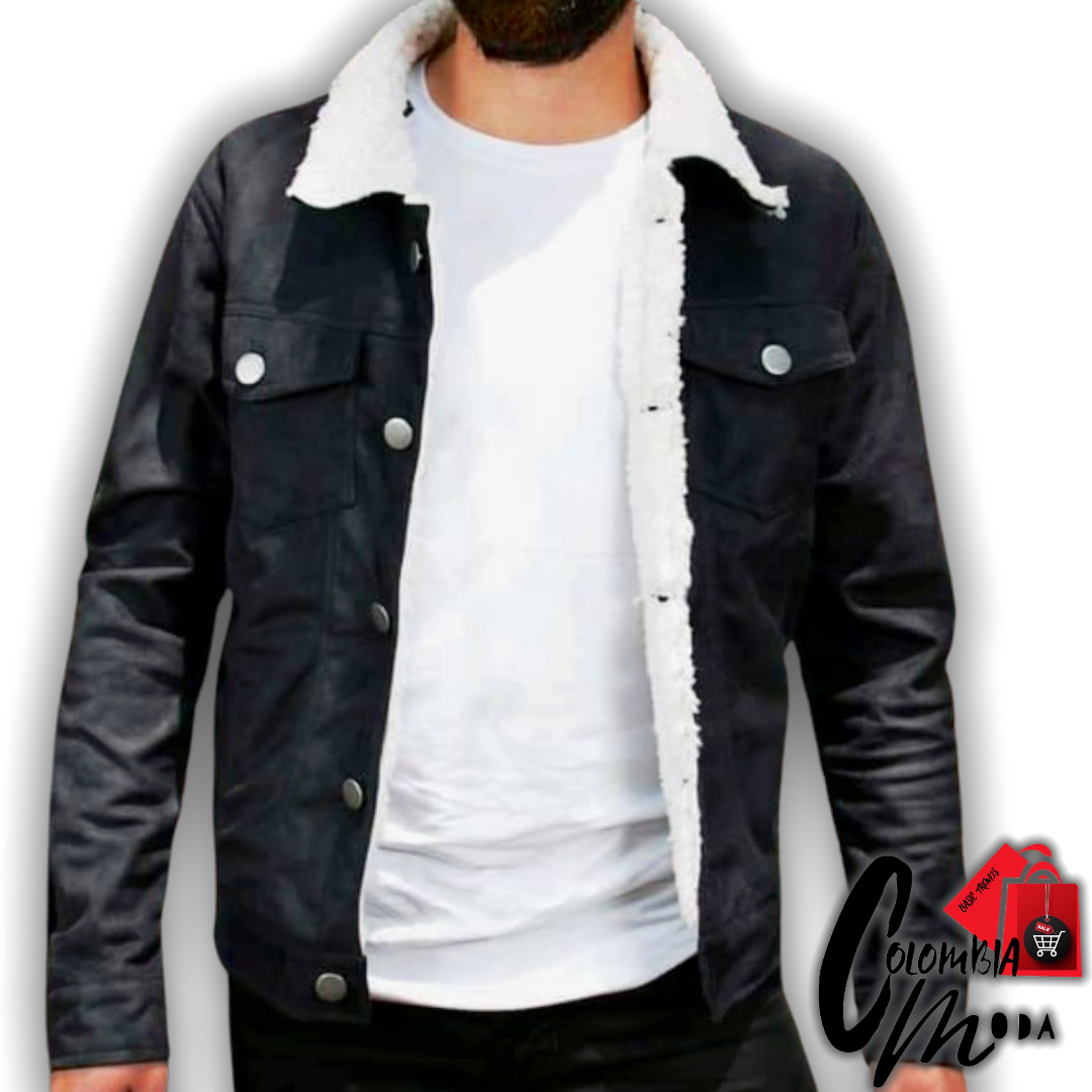 Chaqueta Gamuza Ovejera Tipo Levis