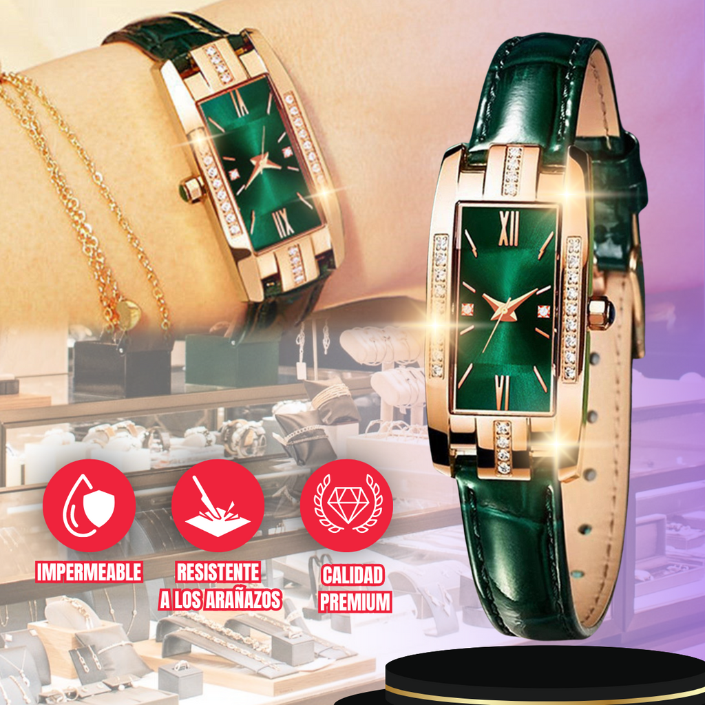 Reloj verde de moda