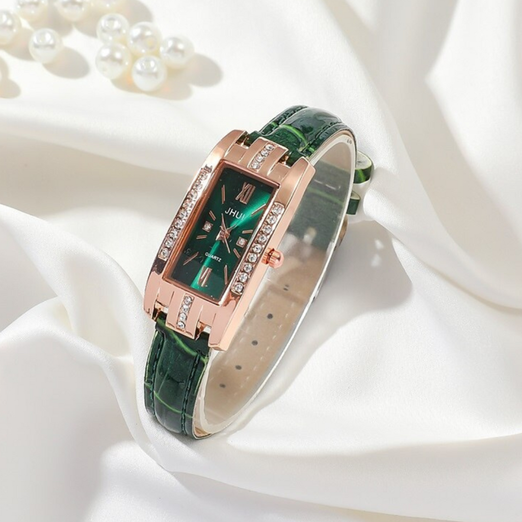 Reloj verde de moda