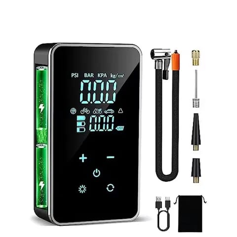 Compresor Aire Digital 4 En 1 Recargable
