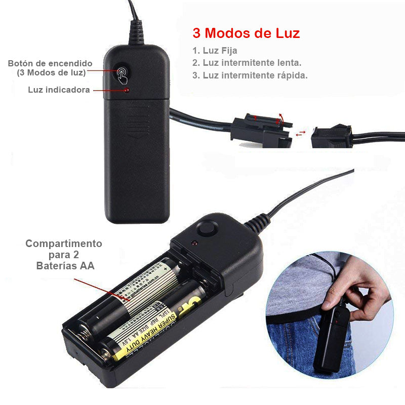 Mascara Luminosa La Purga Disfraz.