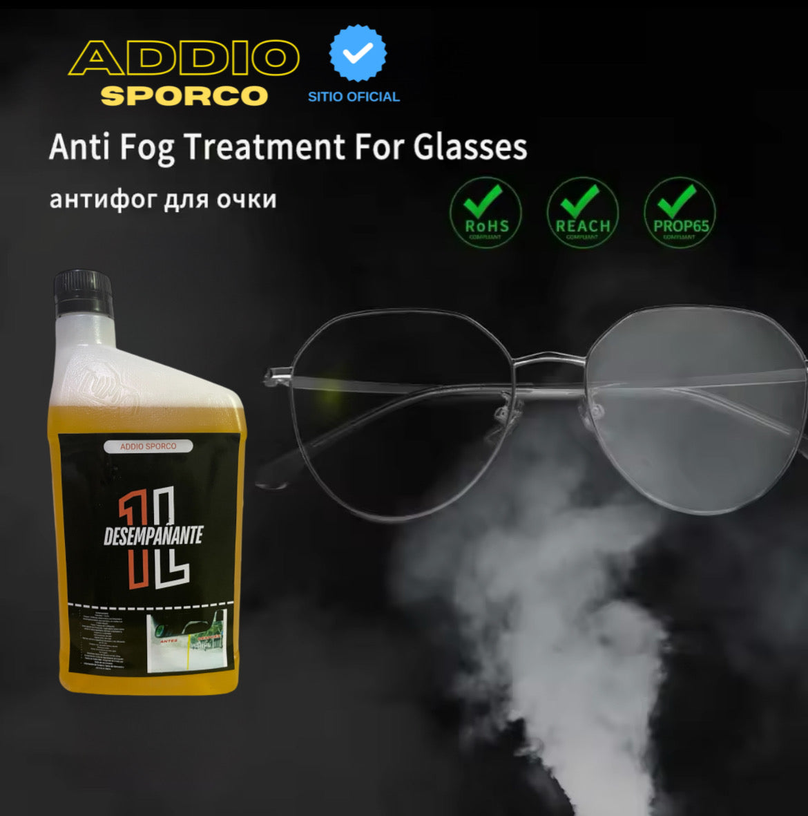 Antiempañante Addio 1 litro