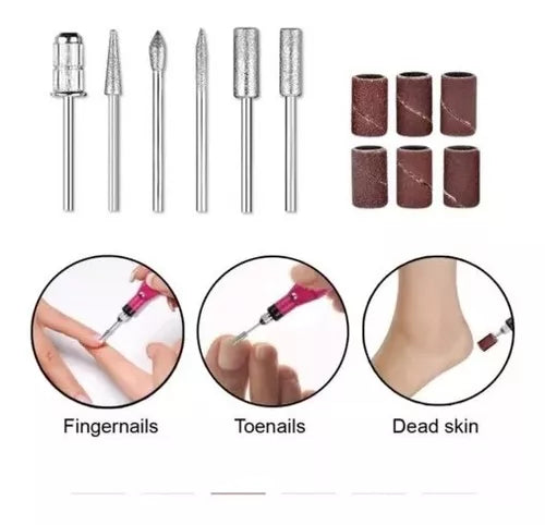 Pulidor De Uñas Pedicura 18 Piezas