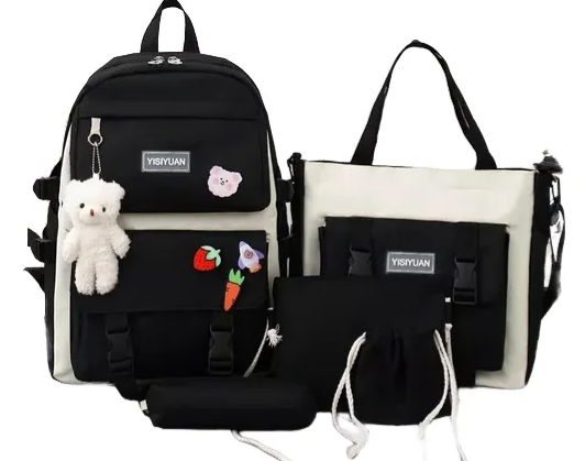 Bolso Mochila Fashion X5 Piezas