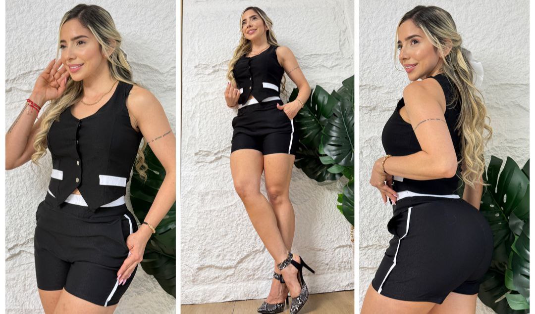 Conjunto 2 Prendas Short y Chaleco.