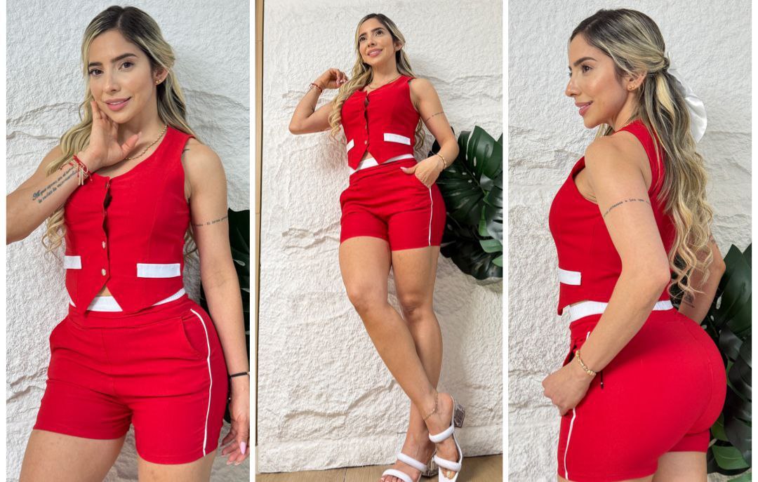 Conjunto 2 Prendas Short y Chaleco.