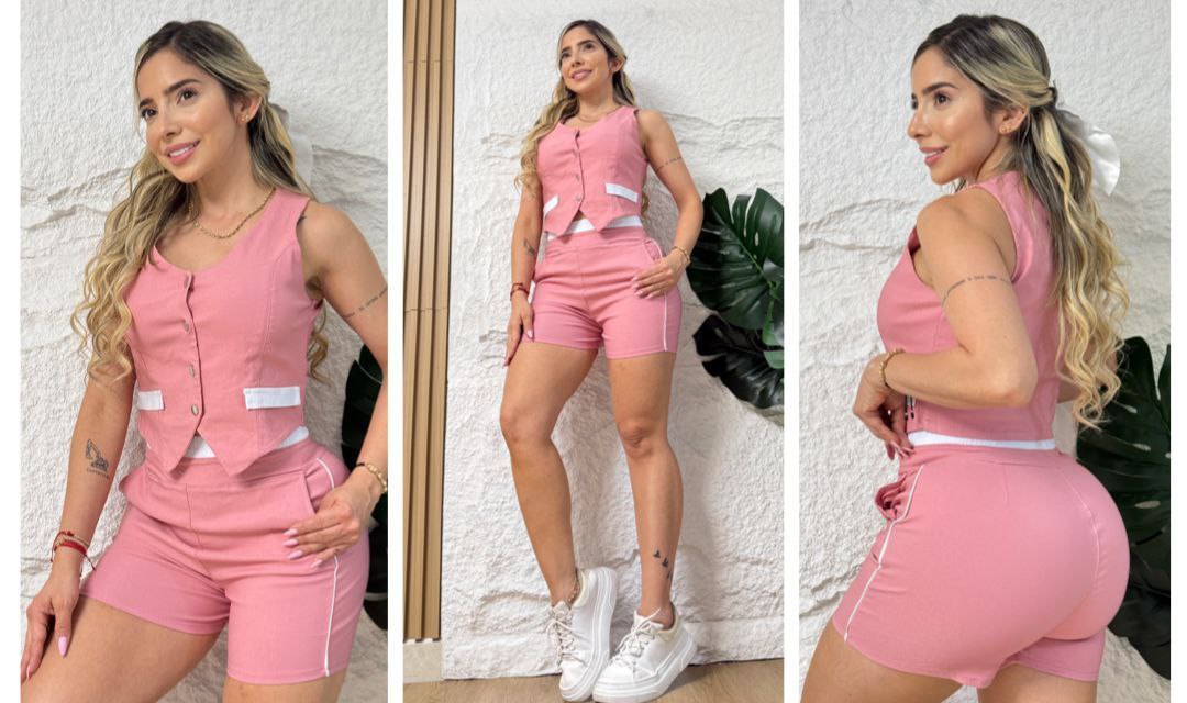 Conjunto 2 Prendas Short y Chaleco.